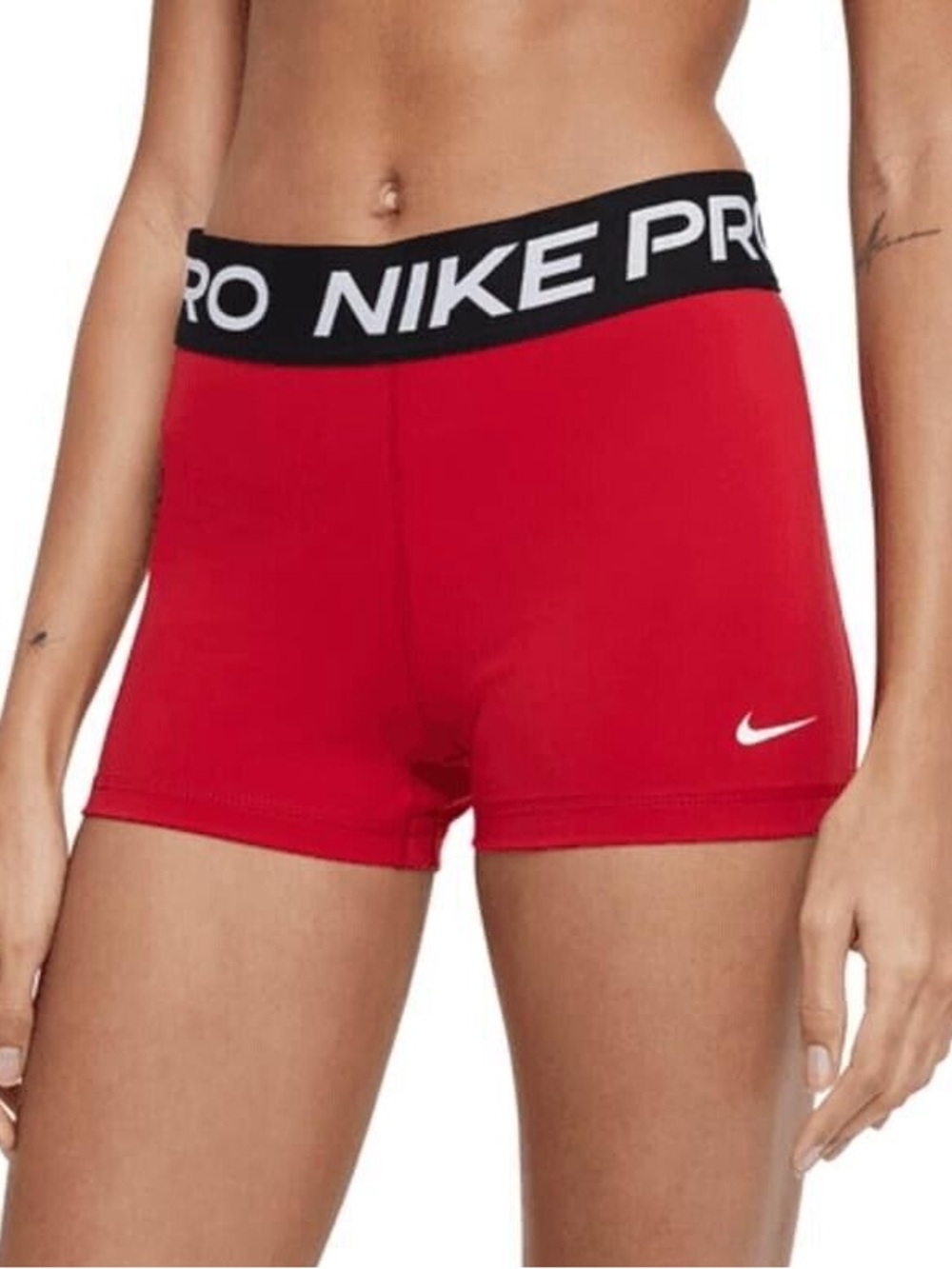 Nike Pro Red Volleyball Compression Shorts Spandex Medium